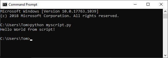 Python In Windows Terminal