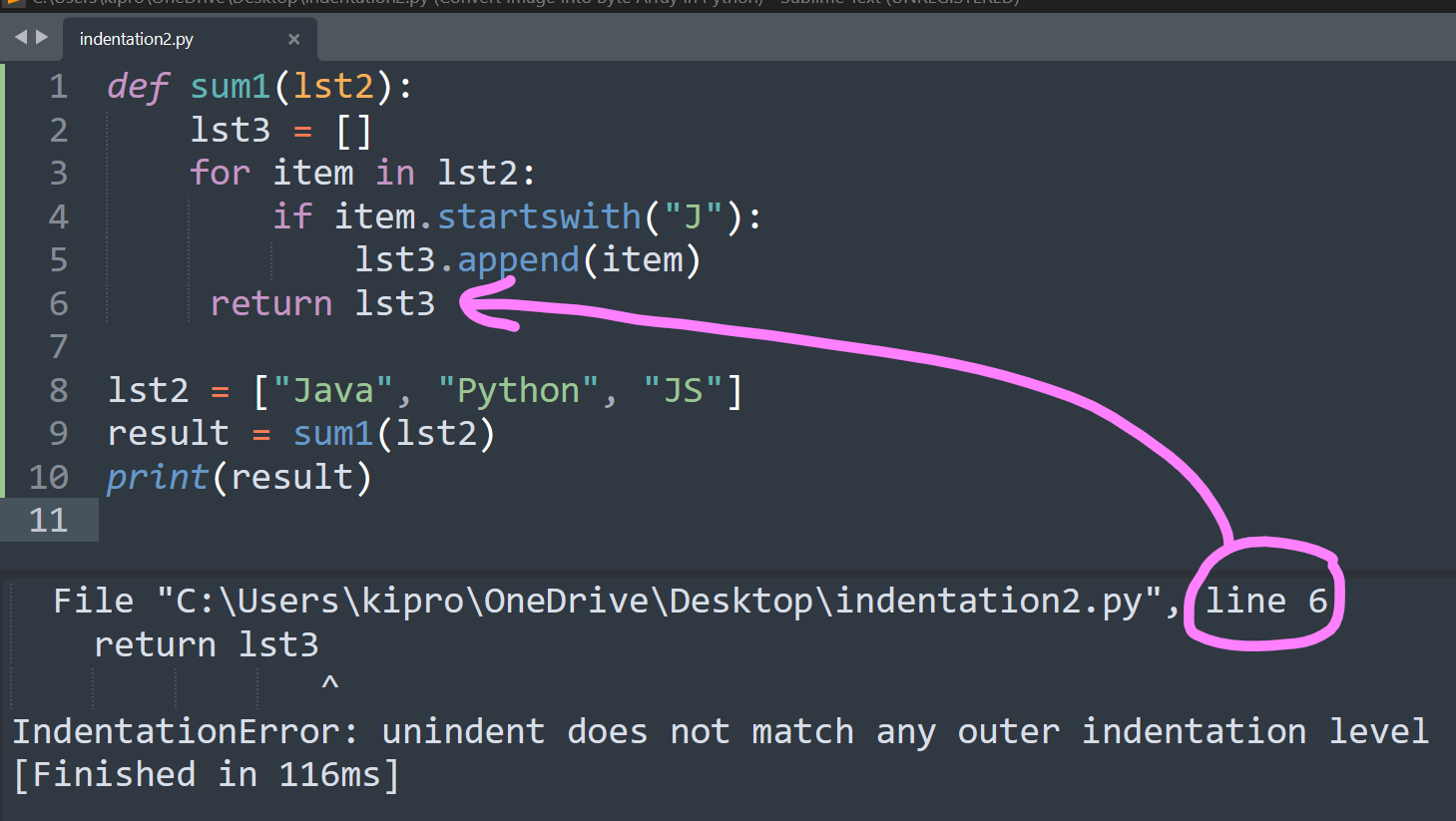 Python Indentationerror Expected An Indented Block - Codeigo